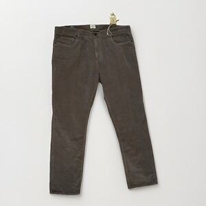Faherty Corduroy Stretch Pants Men's 38 Rugged Grey Organic Cotton Blend New